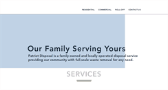 Desktop Screenshot of patriotdisposalservices.com