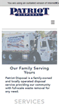 Mobile Screenshot of patriotdisposalservices.com